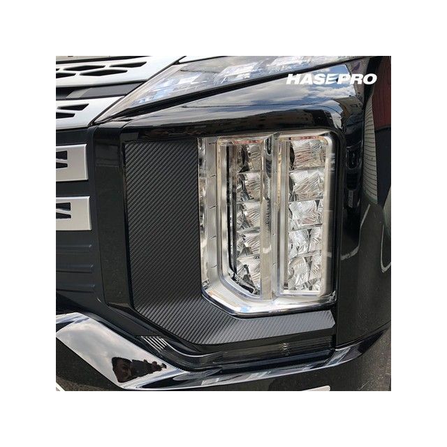 ハセプロ アートシート ミツビシ デリカD：5 CV1W（2019.2～）※後期ディーゼル ヘッドライトサイドガーニッシュ ブラック MS-HSGM1