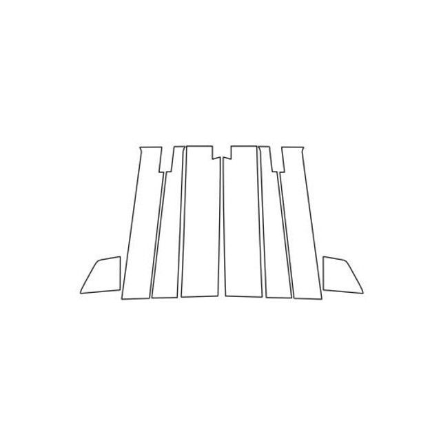 ハセプロ ニッサン ルークス/ハイウェイスター B40系（2020.3～） バイザーカット フルセット 4P×左右 ブラック CPN-VF64