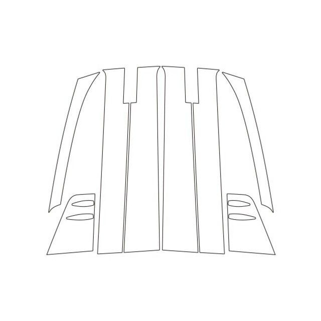 ハセプロ アートシート ダイハツ ウェイク LA700S/710S（2014.11～） バイザーカット フルセット 4P×左右 ガンメタ MSGU-PD12VF