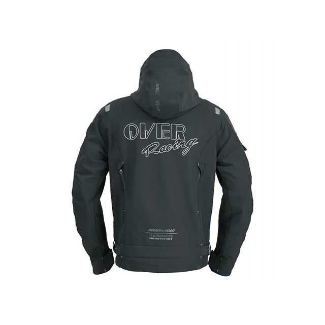 オーバーレーシング エアスルーソフトシェルパーカーFP OVER×ラフアンドロード（オールブラック） サイズ XL ・95-99-551XL 22,348円