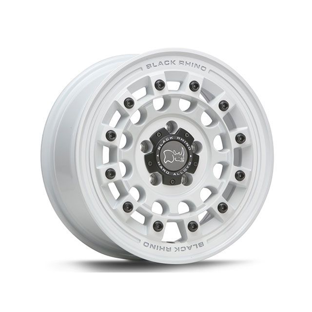 BLACK RHINO BR004 FUJI 17×8 PCD：5×114.3 インセット：30（GLOSS WHITE）4本セット 04WX17801230