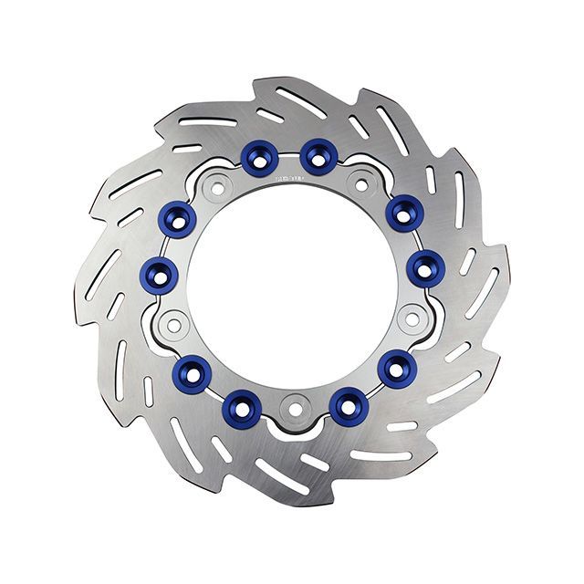 シフトアップ フロントウェーブディスクローター220mm/純正サイズ（インナー：SILVER/ピン：BLUE） 290051-03