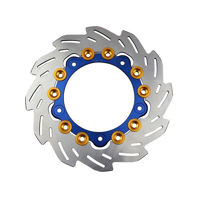 シフトアップ フロントウェーブディスクローター220mm/純正サイズ（インナー：BLUE/ピン：GOLD） 290054-01