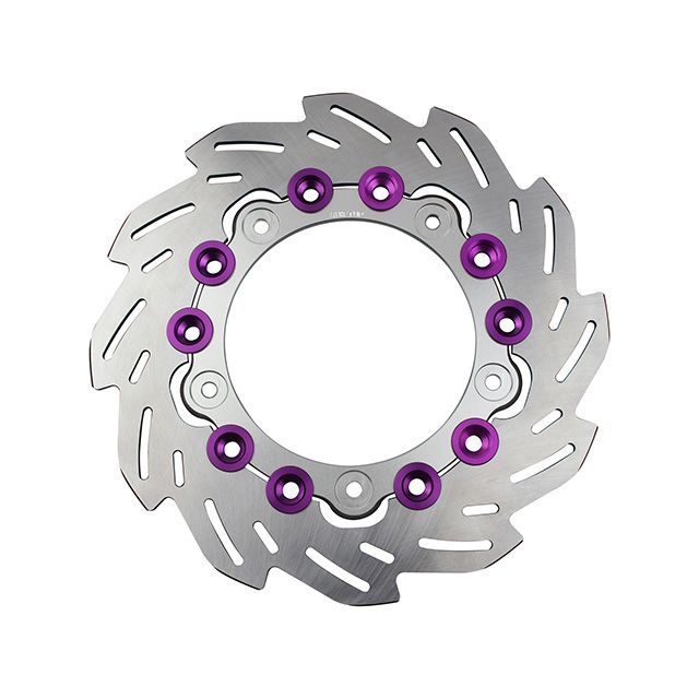 シフトアップ フロントウェーブディスクローター220mm/純正サイズ（インナー：SILVER/ピン：B-BERRY） 290055-03