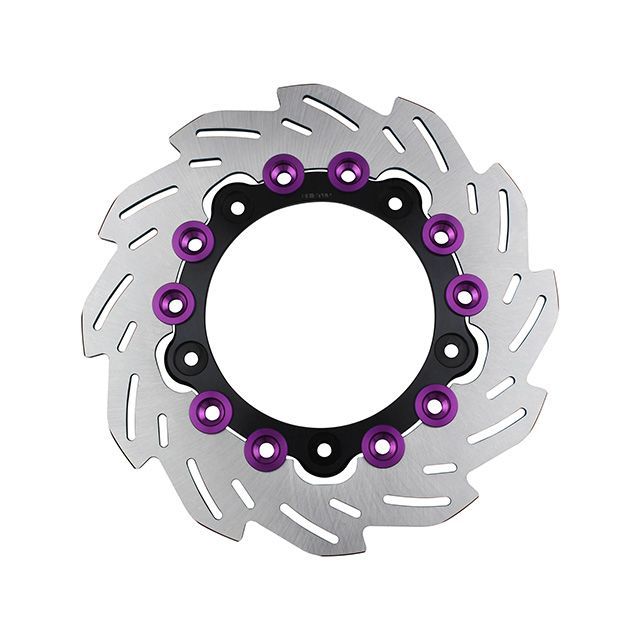 シフトアップ フロントウェーブディスクローター220mm/純正サイズ（インナー：BLACK/ピン：B-BERRY） 290055-06