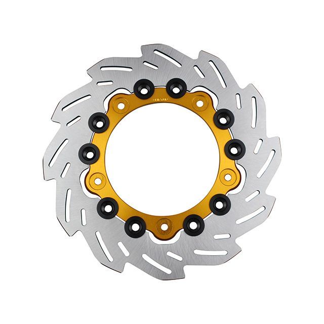 シフトアップ フロントウェーブディスクローター220mm/純正サイズ（インナー：GOLD/ピン：BLACK） 290056-04