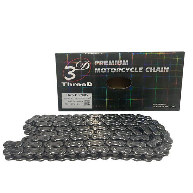 江沼チェーン NXリングシールチェーン THREED 520RV/3D（CR-） SKJ（シルバー） 汎用 サイズ 136L JAN_4571291773066