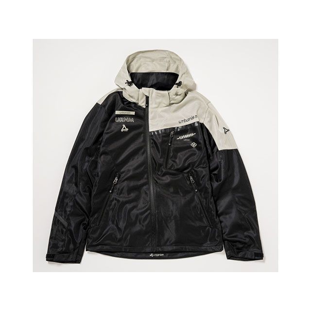 アーバニズム 2026春夏モデル フードメッシュジャケット(ブラック/アイボリー) サイズ 3L UNJ144|モトメガネ 店