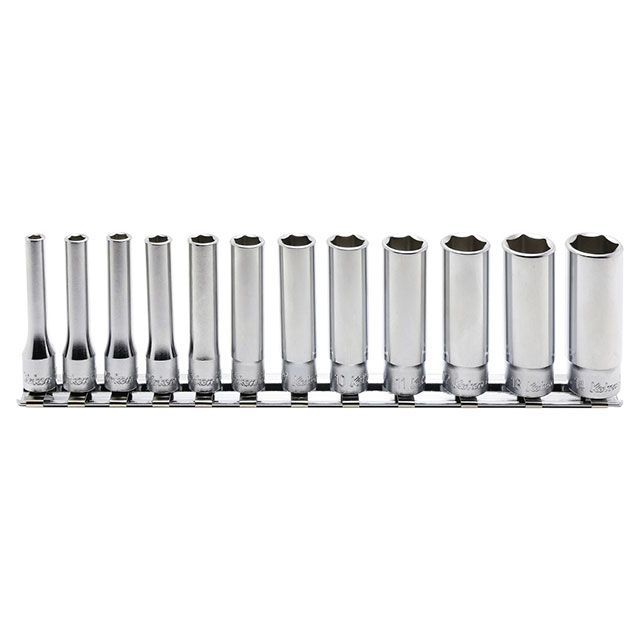 コーケン RS2305M/12 12点組 1/4SQ 12角ディープソケット・レールセット RS2305M/12|モトメガネ 店