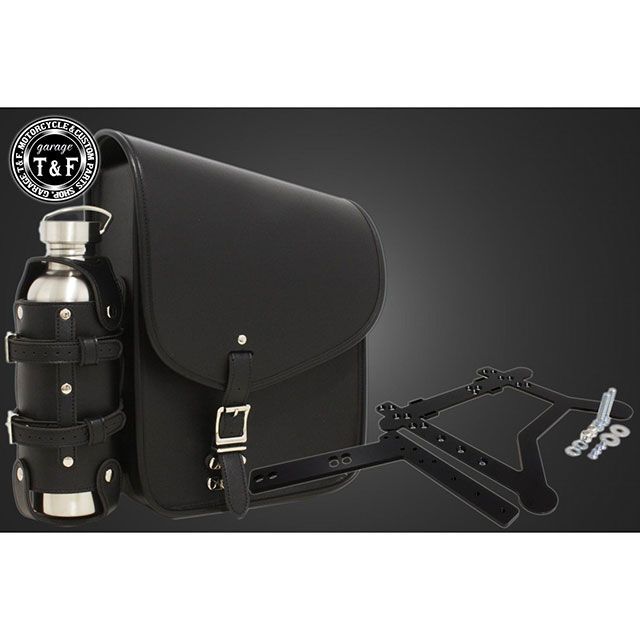 ガレージT&F ドラッグスター400 カスタムフェンダー用サドルバック＆ポータブルガソリン缶SET/サイドナンバーKIT非対応（ブラック） ドラッグスター400 ドラッグスター400クラシック ・8020710