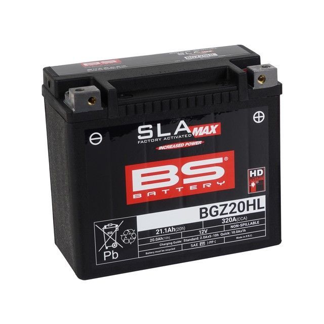 【メーカー直送】BSバッテリー BGZ20HL （YTX20HL-BS互換） FL/FLH/FLT BGZ20HL