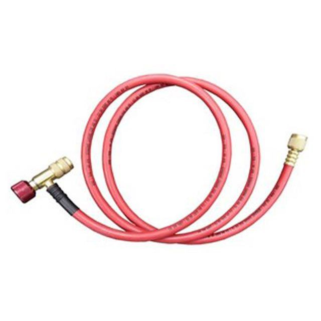 エスコ 150cm/R32・R410A バルブ付チャージングホース/赤 EA101TB-21