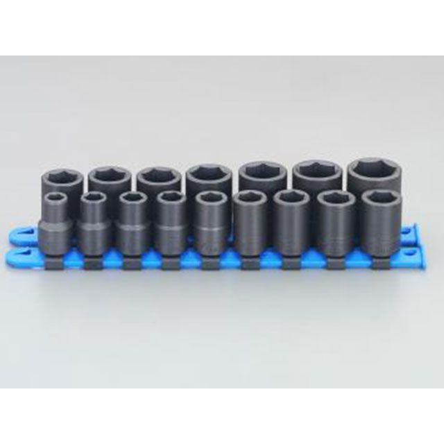 エスコ 1/2&rdquo; DR/16個組 インパクトソケット（メトリック） EA164DR｜モトメガネ 店