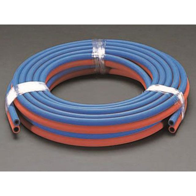 エスコ 8.0＋8.0mm×10m ツインホース（溶接用） EA300A-10