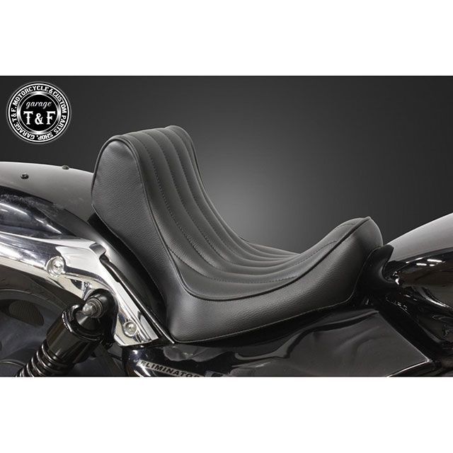 ガレージT&F エリミネーター250V キング&クィーンシート メインシートのみ/バーチカル(ブラック) エリミネーター250V ・8031732|モトメガネ 店