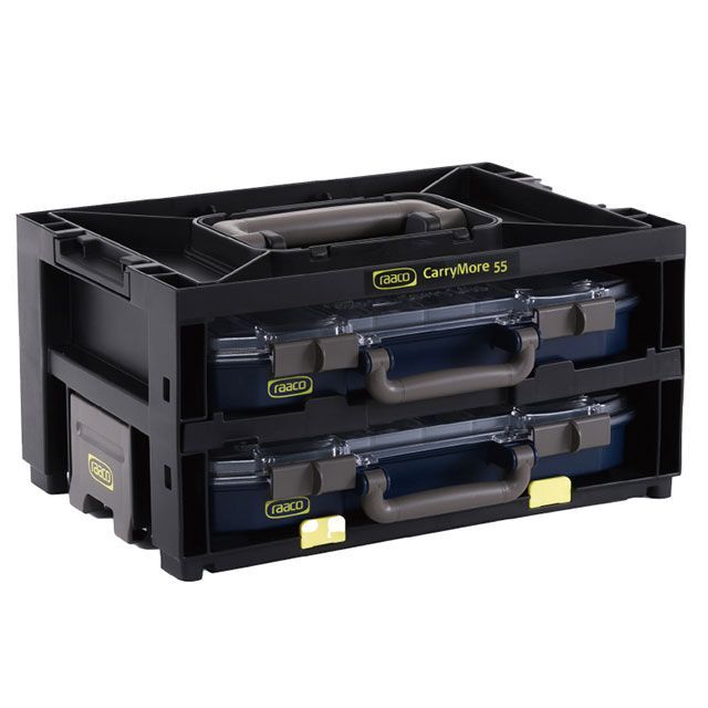 Raaco 146395 2段ハンディボックスセット パーツケース 2個付 積載量25kg 146395｜モトメガネ 店