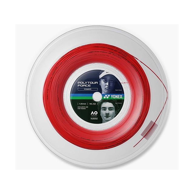 ヨネックス PTFO25R2 ポリツアーフォース125(200m/ブライトレッド) PTFO25R2|モトメガネ 店