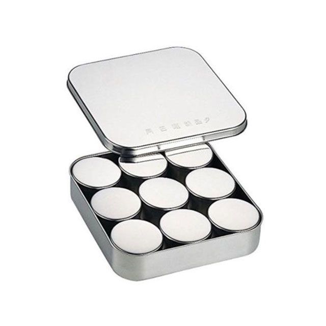 エスコ 200×200×44mm パーツケース(ステンレス製/9個) EA508S-45A|モトメガネ 店