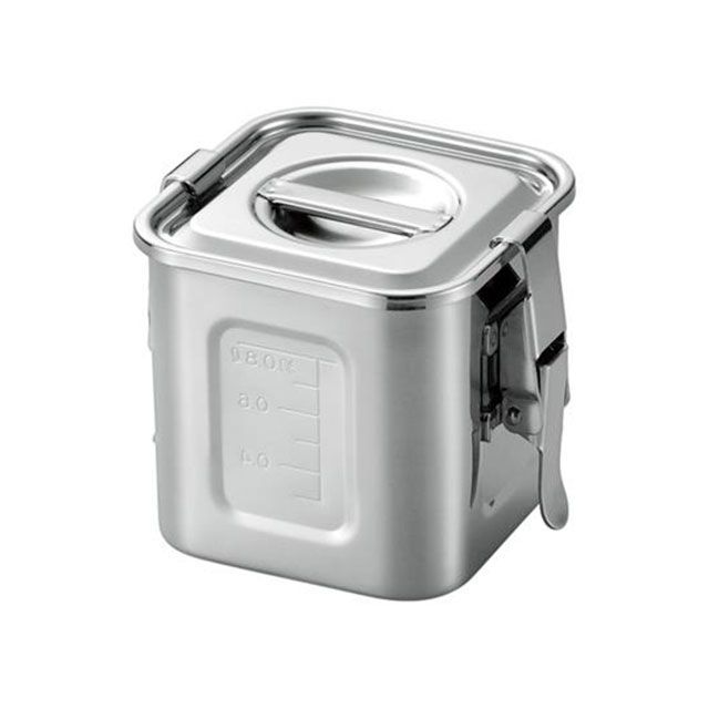 エスコ 135&times;135&times;134mm ふた付深型ボックス（ステンレス製） EA508SC-153A｜モトメガネ 店 9,275円