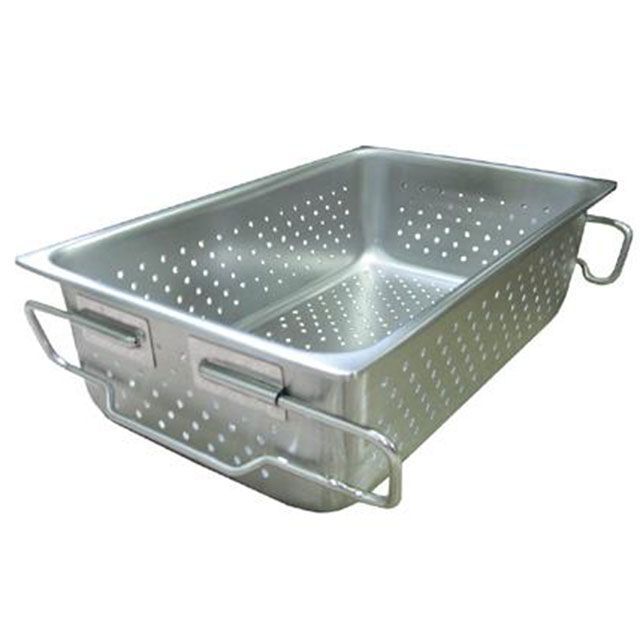エスコ 530×325×150mm 取手付トレー(穴明/ステンレス製) EA508SE-17|モトメガネ 店