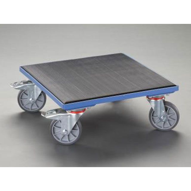 エスコ 500×500mm/400Kg ドーリー(木製/ゴム張) EA520AD-15|モトメガネ 店