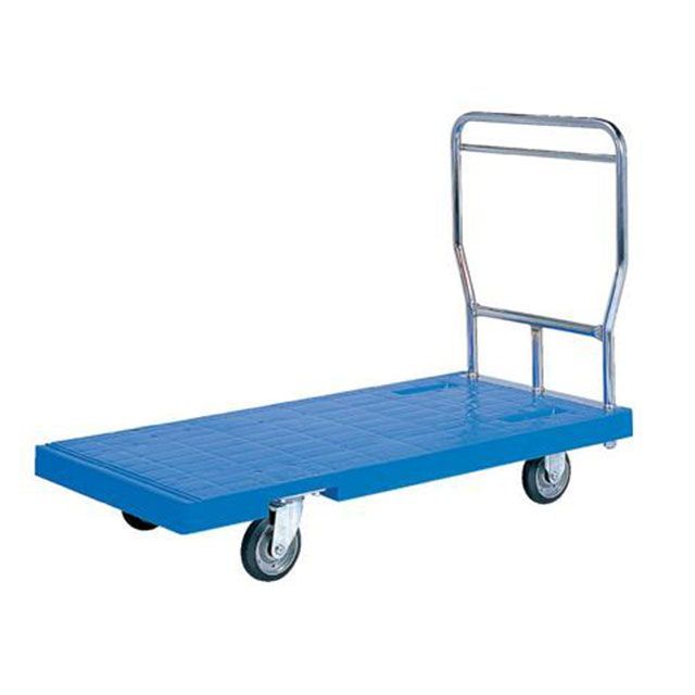 エスコ 1330&times;650mm/500kg 運搬車 長尺物用/樹脂製（ブルー） EA520P-14A｜モトメガネ 店 57,759円