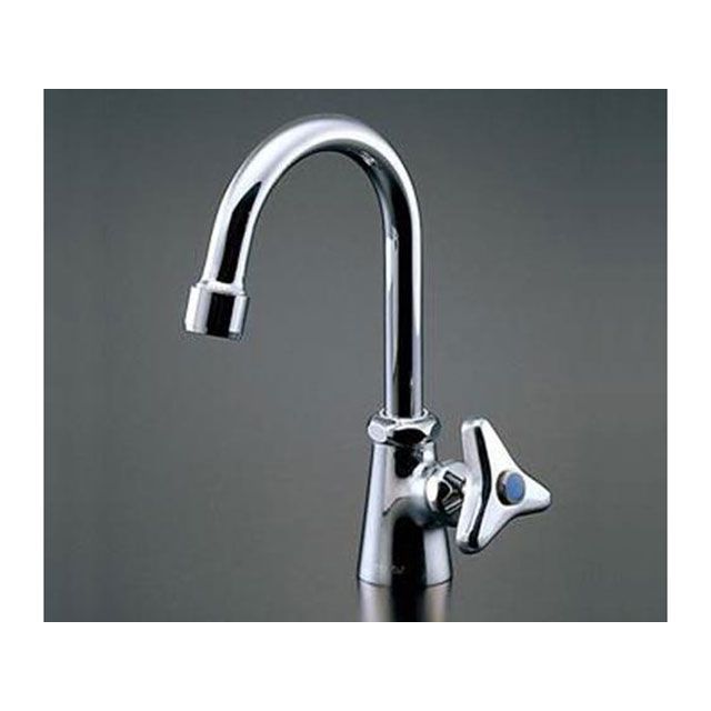 エスコ PJ 1/2&rdquo; 立形自在水栓（ツル首式） EA468CY-76｜モトメガネ 店