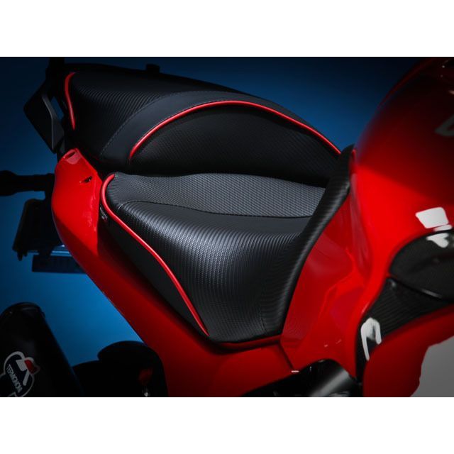 サージェント シート EUレギュラーフロントシート Multistrada 1200 カラー パイピング：ブラック WS-614F-19