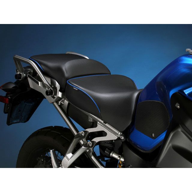 サージェント シート EUレギュラーフロントシート パイピング：カスタム XT1200Z Super Tenere カラー A-090 ディープレッドメタリック WS-619F-NS｜モトメガネ 店