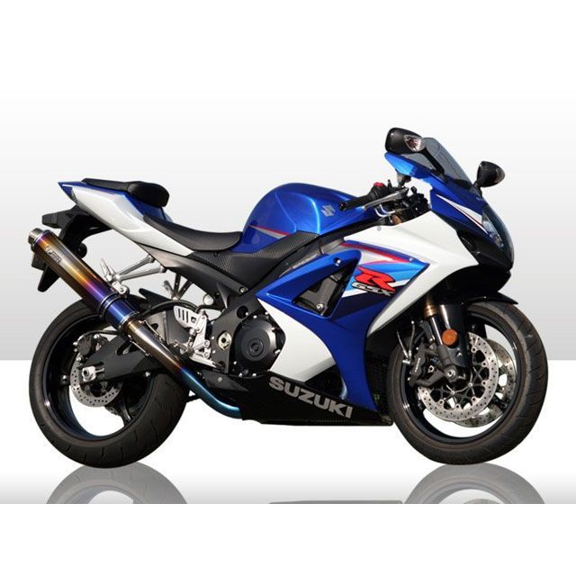 アールズギア GPスペック スリップオン シングル GSX-R1000 サイレンサー チタンオーバルドラッグブルー GS04-03OD