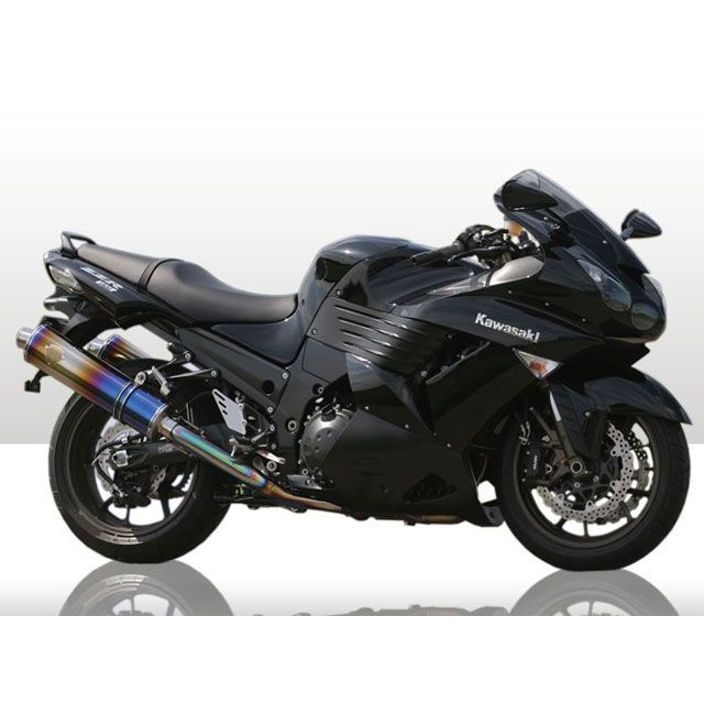 アールズギア ツイン ワイバン ZZR1400 サイレンサー チタンドラッグブルー WK09-02DB