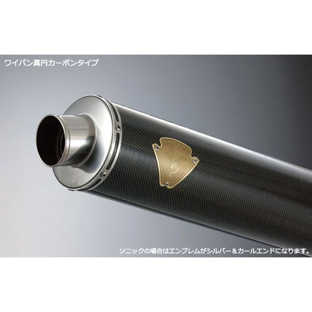 アールズギア ワイバン シングルタイプ GSX1300R HAYABUSA サイレンサー カーボン WS07-01CF｜モトメガネ 店