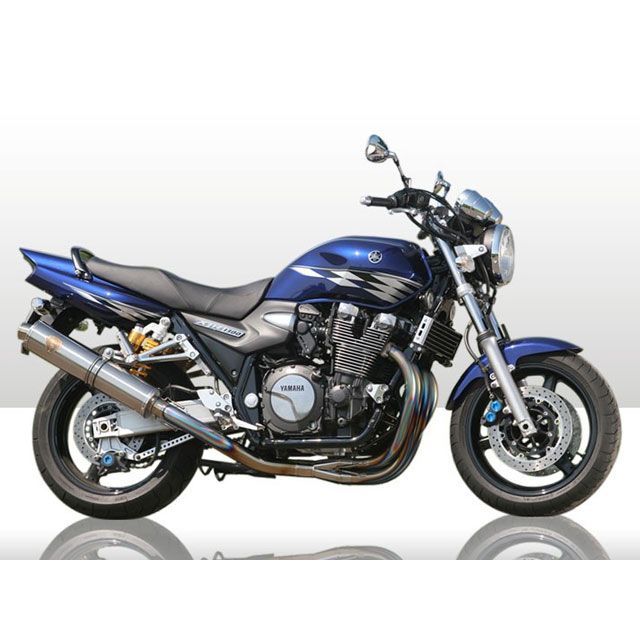 アールズギア シングル ワイバン XJR1300 サイレンサー チタンドラッグブルー WY08-01DB