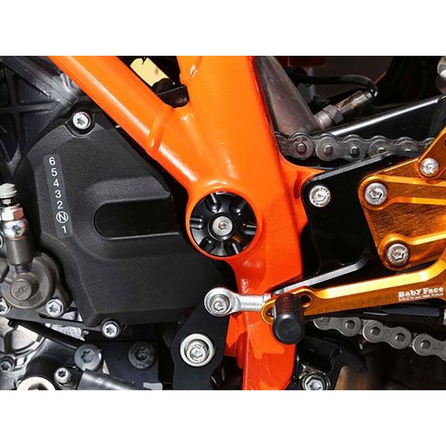 ベビーフェイス フレームキャップ 4pc 1290SUPER DUKE R カラー ブラック 005-KT002BK