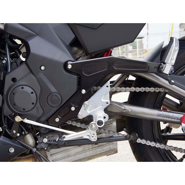 ベビーフェイス タンデムブラケット Ninja650/ER6f/n カラー シルバー 002-K022SVT|モトメガネ 店