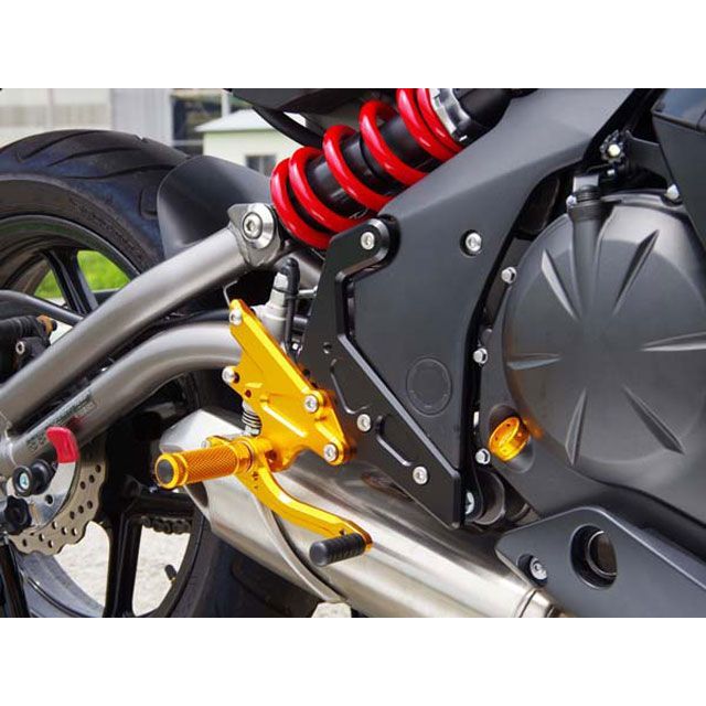 ベビーフェイス バックステップキット Ninja650/ER6f/n カラー ゴールド 002-K022GD