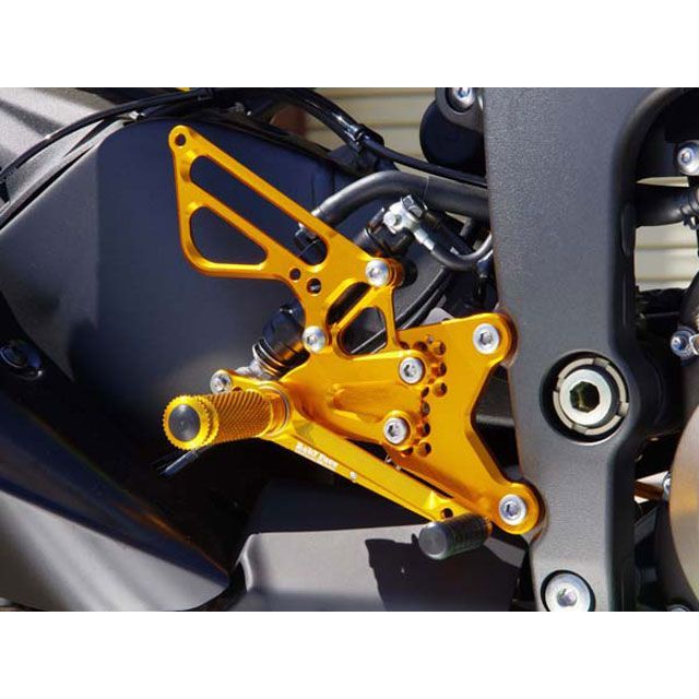 じーこ ベビーフェイス バックステップキット ZX6R カラー ブラック 002-K024BK