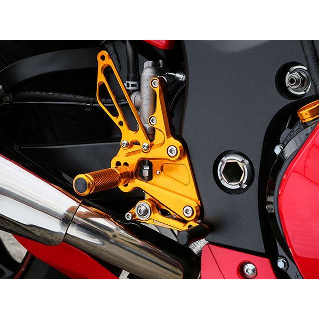 ベビーフェイス バックステップキット GSX-1300 HAYABUSA カラー ゴールド 002-S018GD｜モトメガネ 店 39,587円
