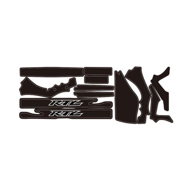 【メーカー直送】力造 フレームデカールKIT/プロテクションシール付 HRC RTL250F/260F カラー ブラック PC-87130FK