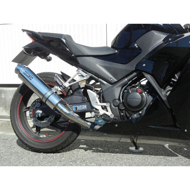 ダブルアールズ JMCA リアエキゾースト ラウンドタイプ CB250F CBR250R 仕様 ステンレス/ステンレス BF1210JM