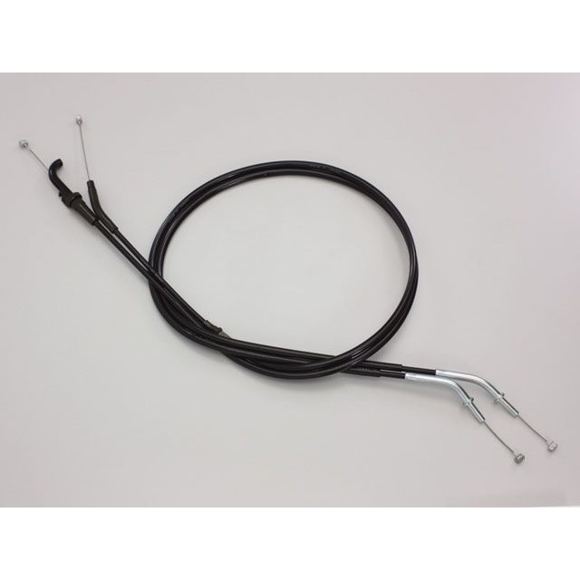 ハリケーン スロットルケーブル W 100mmロング（ブラック） W400 HB6839