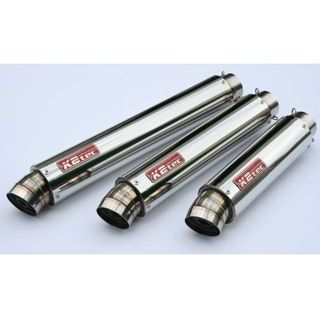 ケイツーテック GPスタイル STDサイレンサー 3ピース 60.5/P60（ステンレス/SUS304） 汎用 仕様 外径φ100、筒長320mm gps3p-32s6h6