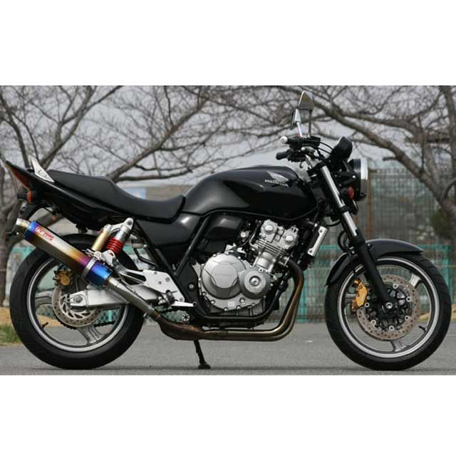 ケイツーテック 08～CB400SF REVO（NC42） NITRO（ニトロ）チタンスリップオンマフラー CB400SF REVO 出口形状 S6タイプ NC42-s6ti