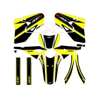 【メーカー直送】エムディーエフ DR-Z400S(02-07) グラフィックキット アタッカーモデル イエロータイプ DR-Z400S タイプ コンプリートセット M02DRZ4-A-YE-ALL