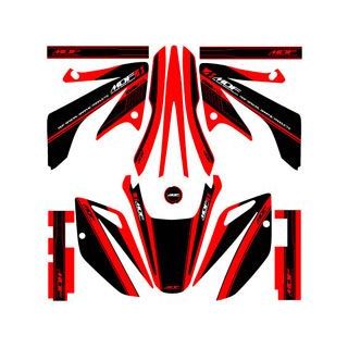 【メーカー直送】エムディーエフ XR230（08-） グラフィックキット アタッカーモデル レッドタイプ XR230 タイプ コンプリートセット M06XR230-A-RD-ALL｜モトメガネ 店
