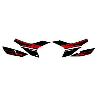 【メーカー直送】エムディーエフ CRF250L（12-16） グラフィックキット ブラッディーモデル レッドタイプ CRF250L タイプ サイドカバーセット MCRF-C-RD-SC