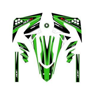 【メーカー直送】エムディーエフ KLX125（10-） グラフィックキット アタッカーモデル グリーンタイプ KLX125 タイプ コンプリートセット MKLX125-A-GR-ALL