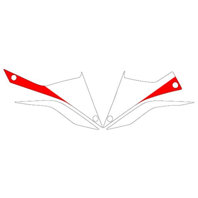 【メーカー直送】エムディーエフ YZF-R3/R25（15-18） グラフィックキット ストロボモデル レッドタイプ YZF-R3/R25 タイプ アンダーカウル MR25-D-RD-UN