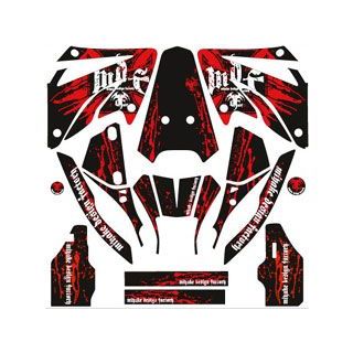 【メーカー直送】エムディーエフ XR250 MOTARD（06-） グラフィックキット ブラッディーモデル レッドタイプ XR250 MOTARD タイプ コンプリートセット MXRMO06-C-RD-ALL