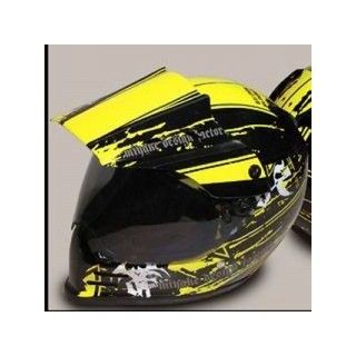 【メーカー直送】エムディーエフ ヘルメットグラフィック ブラッディーモデル カラー イエロー HEL-C-YE-SET